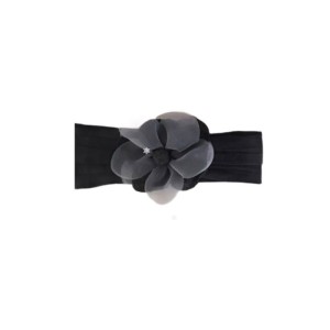 Ro-Ro Accessories Παιδική κορδέλα μαλλιών ΜΜαύρη με φιόγκο και στρας 19-0017