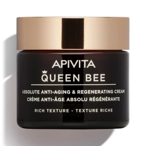 Apivita Queen Bee Absolute Anti- Aging & Regenarating Rich Cream Kρέμα Απόλυτης Αντιγήρανσης & Αναγέννησης Πλούσιας Υφής, 50ml