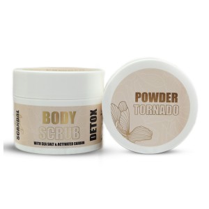 Scandal Beauty Powder Tornado Detox Scrub Σώματος  με Αμυδαλέλαιο, Ενεργό Άνθρακα & Κόκκους Αλατιού, 200ml