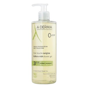 A-Derma The Essentials Εξαιρετικά Πλούσιο Τζελ Καθαρισμού για το Ξηρό Δέρμα, 500ml