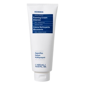 Korres Greek Yoghurt Foaming Cream Cleanser Αφρώδης Κρέμα Καθαρισμού Γιαούρτι, 400ml