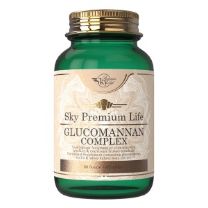 Sky Premium Life Glucomannan Complex White Kidney Bean & Inulin με Γλυκομαννάνη Κατάλληλο για Vegans, 60 ταμπλέτες