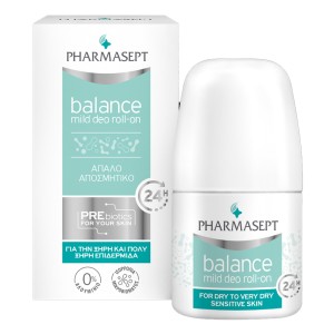 Pharmasept Balance Mild Deo Αποσμητικό 24h σε Roll-On Χωρίς Αλουμίνιο, 50ml