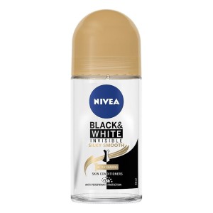 Nivea Deo Black & White Silky Smooth Γυναικείο Αποσμητικό Roll-On, 50ml