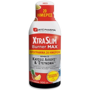 Forte Pharma Xtra Slim Burner Max Συμπυκνωμένο Ισχυρό Τονωτικό Υγρό Καύσεων Ανανάς, 500ml