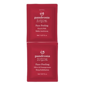 Pandrosia Face Mask Απολεπιστική Μάσκα Προσώπου Ελιά & Ρόδι, 2x8ml