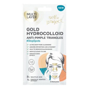 Selfie Project Gold Hydrocolloid Anti-Pimple Triangles Επιθέματα Για Την Ακμή, 4τμχ