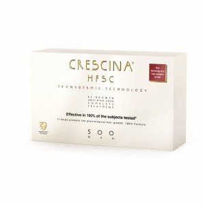 CRESCINA HFSC COMPLETE TREATMENT MAN 500, Αγωγή για Άνδρες με μεσαία στάδια αραίωσης και έντονη τριχόπτωση ,10 & 10 αμπούλες x 3.5ml