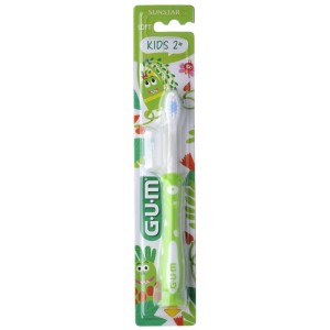 Gum Kids Παιδική Οδοντόβουρτσα με Βεντούζα για Παιδιά 3-6 Ετών Πράσινη, 1τμχ