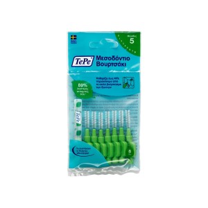 TePe Original Μεσοδόντια Βουρτσάκια 0.8mm Πράσινο, 8τμχ