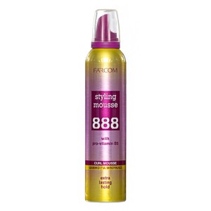 Farcom Styling Mousse 888 με Bιταμίνη Β5, 250ml