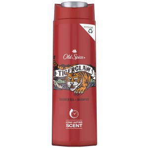Old Spice Tiger Claw Αφρόλουτρο Gel & Σαμπουάν για Άνδρες, 400ml