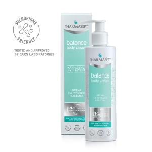 Pharmasept Balance Body Cream Ενυδατική Κρέμα Kαθημερινής Xρήσης για Ξηρές & Ευαίσθητες Επιδερμίδες, 250ml