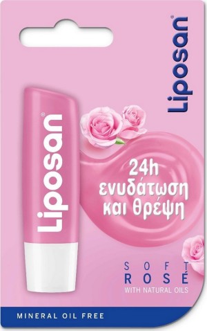 Liposan Soft Rose Blister Απαλό Ροζ, 4,8gr