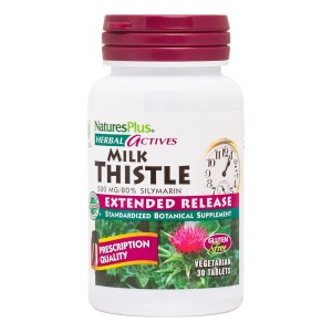 Natures Plus Milk Thistle 500 mg Συμπλήρωμα Διατροφής με Γαϊδουράγκαθο, 30tabs