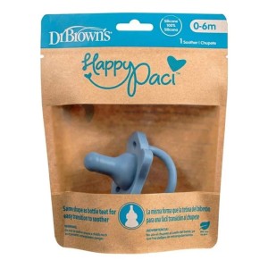 Dr. Browns Happy Paci Πιπίλα  Σιλικόνης Blue 0m+, 1τμχ