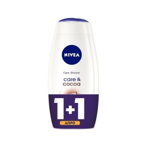 Nivea Promo Κρεμώδες Αφρόλουτρο Care & Cocoa 1+1 Δώρο, 1000ml