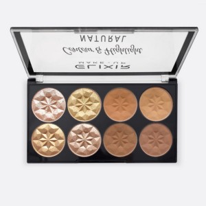 Elixir Make-Up Contour And Highlight Palette Natural 844A, 4gr