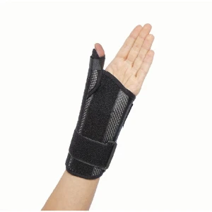 Anatomic Help 0506 Νάρθηκας Καρπού Αριστερής Πλευράς με Αντίχειρα σε Μαύρο Χρώμα, 1τμχ