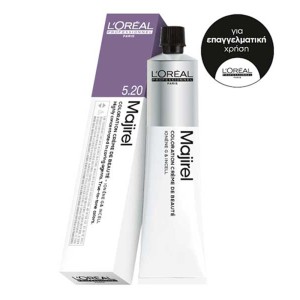 LOreal Professionnel Majirel Βαφ΄η Μαλλι΄ων 5.20 Καστανό Ανοιχτό Ιριζέ, 50ml