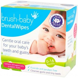 Tepe Brush-Baby Dental Wipes Μαντηλάκια Δοντιών 0-16μηνών, 28τμχ