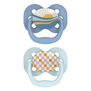 Dr. Browns Advantage Πιπίλες Σιλικόνης Γαλάζιο - Μπλε για 0-6m, 2τμχ