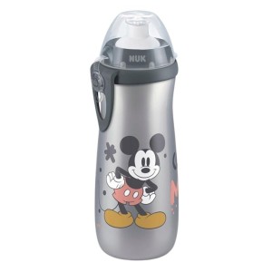 Nuk Sports Cup Disney Παγουράκι Με Καπάκι Push-Pull 24m+ Mickey Grey, 450ml