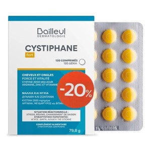 Bailleul Cystiphane Fort Promo -20% Συμπλήρωμα Διατροφής για Μαλλιά και Νύχια, 120 ταμπλέτες