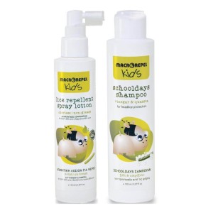 Macrovita Απωθητική Λοσιόν για Ψείρες 150ml + Macrovita Schooldays Σαμπουάν Προστασίας από Ψείρες Ξύδι & Πικρόξυλο, 150ml