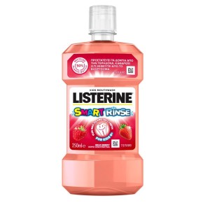Listerine Παιδικό Στοματικό Διάλυμα Smart Rinse με Γεύση Mild Berry για 6+ χρονών, 250ml