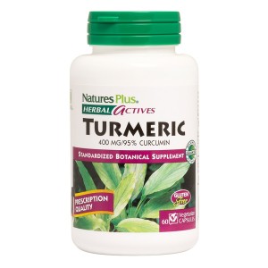 Natures Plus Turmeric 400mg Αντιοξειδωτικό Συμπλήρωμα με Κουρκουμίνη, 60caps