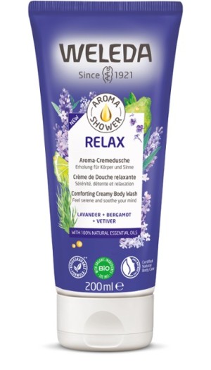 Weleda Aroma Shower Relax Κρεμοντούς με Λεβάντα & Περγαμόντο, 200ml