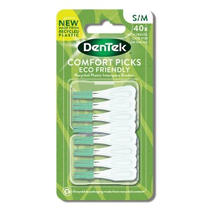Dentek Eco Comfort Picks Μεσοδόντια Βουρτσάκια S/M, 40τμχ