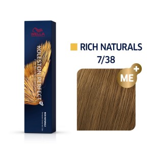 Wella Professionals Koleston Perfect Me+ Rich Naturals 7/38 Ξανθό Χρυσό Περλέ, 60ml