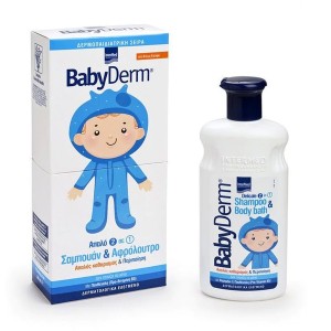 Intermed Babyderm Shampoo & Body Bath Απαλό 2 σε 1 Σαμπουάν & Αφρόλουτρο Tearfree Formula, 300ml