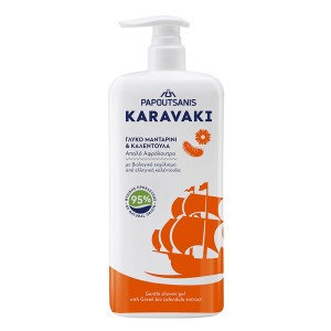 PAPOUTSANIS KARAVAKI ΑΦΡΟΛΟΥΤΡΟ 750ml - (ΜΑΝΤΑΡΙΝΙ & ΚΑΛΕΝΤΟΥΛΑ) (ΑΝΤΛΙΑ)