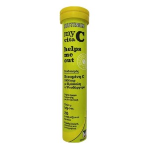 Sustenium My Vita C Helps Me Out Βιταμίνη C 1000mg με Πρόπολη & Ψευδάργυρο με Γεύση Λεμόνι, 20eff. tabs