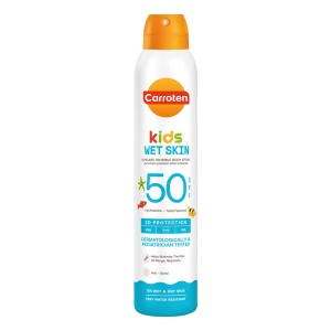 Carrotern Kids Wet Skin Παιδικό Αντηλιακό Διάφανο Spray SPF50, 200ml