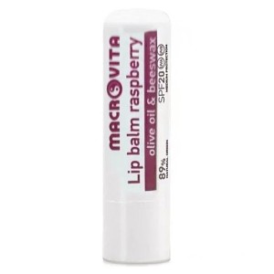 Macrovita Lip Balm Spf20 Βάλσαμο Χειλιών Raspberry, 4.8gr