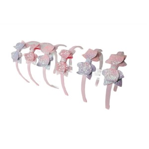 Ro Accessories Παιδική στέκα μαλλιών με glitter φιόγκο