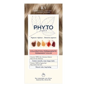Phyto Color No 8.1 Blonde Clair Μόνιμη Βαφή Μαλλιών Ανοιχτό Ξανθό Σταχτί, 1τμχ