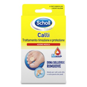 Scholl Calli Επιθέματα Αφαίρεσης Κάλων με Σαλικυλικό Οξύ, 4pcs