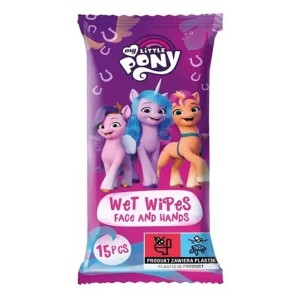 My Little Pony Υγρά Μαντηλάκια για Πρόσωπο & Χέρια, 15τμχ
