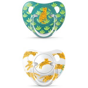 Suavinex Πιπίλα Σιλικόνης Jungle Pacifier 6-18m, 2τμχ