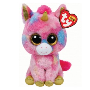 TY Beanie Boos Fantasia Χνουδωτό Μονόκερος Πολύχρωμος 15εκ, 1τμχ