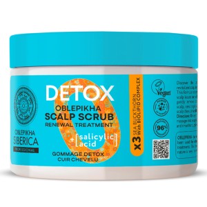 Natura Siberica Oblepikha Ο Professional Scrub Θεραπείας Τριχωτού Κεφαλής, με 3x Ιπποφαές & Σαλικυλικό Οξύ, για Αποτοξίνωση & Εξισορρόπηση, 300ml