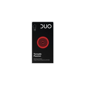 DUO Tornado passion Προφυλακτικά με Ανεμοστρόβιλο στην Κεφαλή και Ραβδώσεις στη Βάση 6τμχ