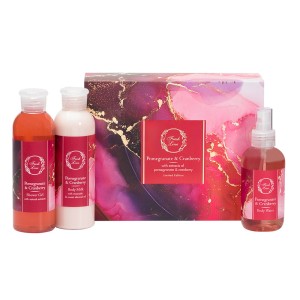 Fresh Line Promo Xmas 23 Pomegranate & Cranberry Set Αφρόλουτρο 200ml, Γαλάκτωμα Σώματος 200ml & Αρωματικό Νερό Σώματος 150ml, 1σετ