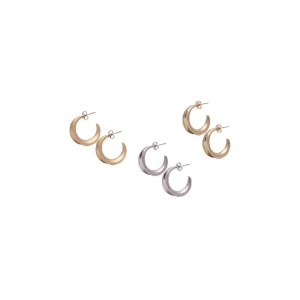 Ro-Ro Accessories Σκουλαρίκι Κρίκος, E124, 25mm, 1 ζευγάρι