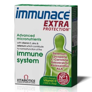 Vitabiotics Immunace Extra Protection Συμπλήρωμα Διατροφής για την Υποστήριξη του Ανοσοποιητικού Συστήματος, 30tabs